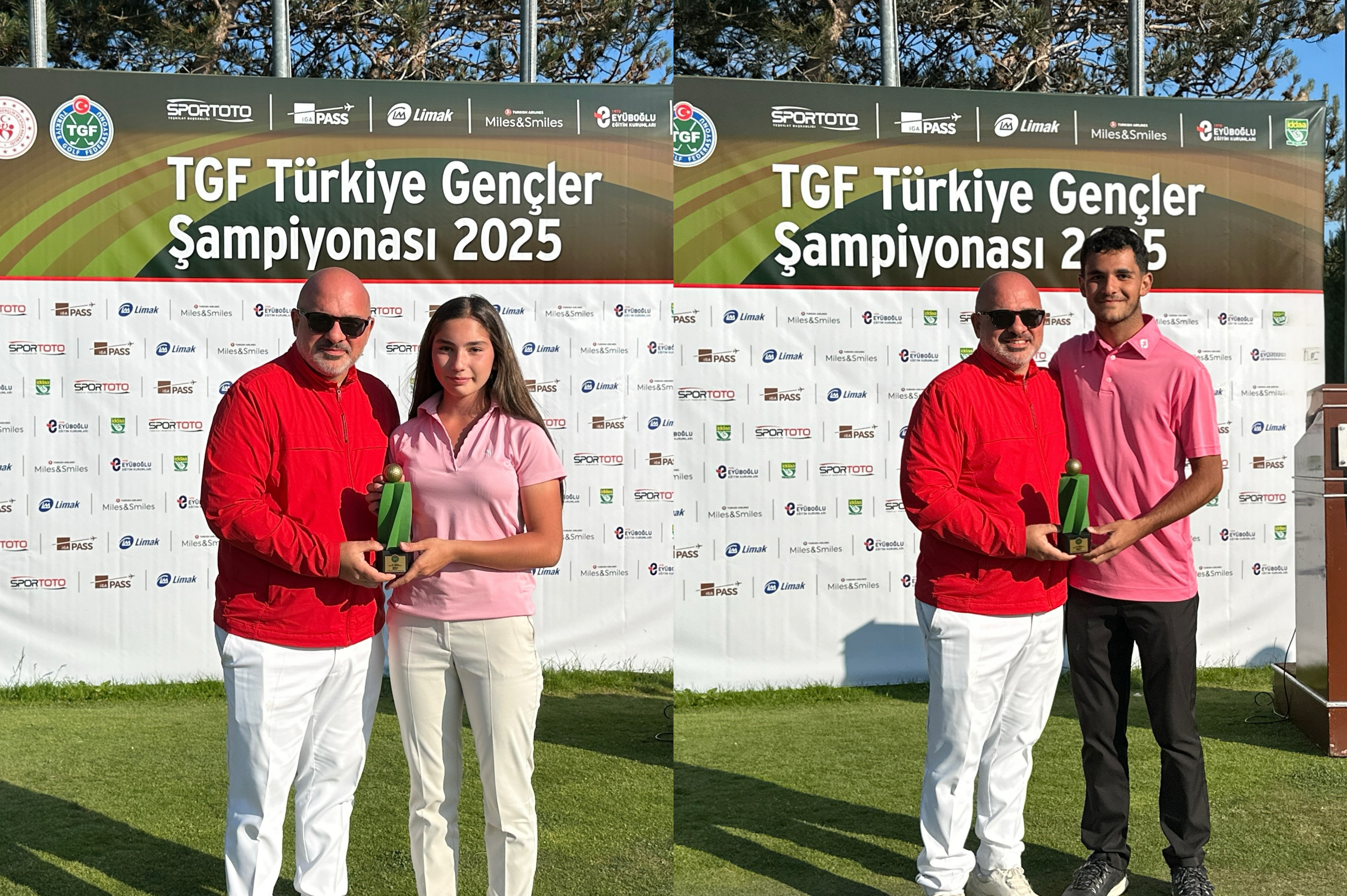 2025 TGF Türkiye Gençler Şampiyonu genç kızlarda Ada Narin, erkeklerde Tuna Şahin  Oldu.